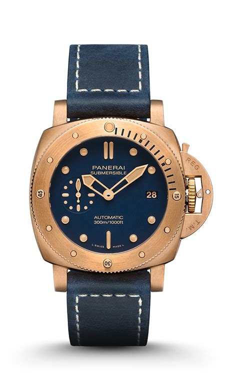 panerai bronzo patina|panerai bronzo blu abisso.